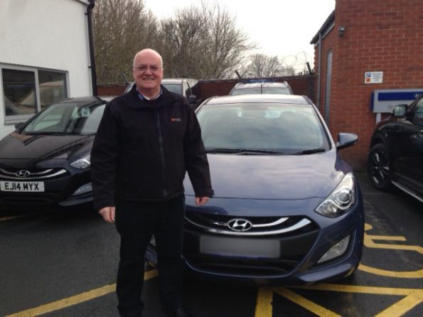 Mr Ashmore picking up his new i30 from Hyundai Bolton - Happy motoring!