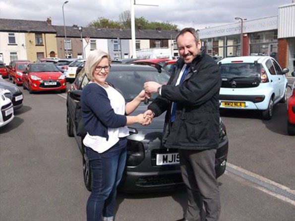 Miss Cohen collecting her brand new C4 Cactus from Lee Anslow at Citroen Bury - Happy motoring!