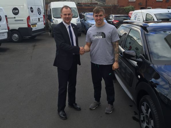 Sam Powell with his C4 Cactus from Tony Lunt at Citroen Wigan